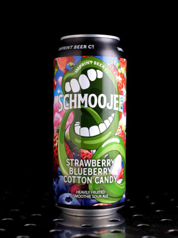 Imprint Beer Co  Schmoojee Strawberry Blueberry Cotton Candy  Smoothie Sour Barbe à Papa  6,5% - Quaff Webshop