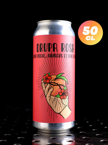 Chubby Brewing  Drupa Rosa  Sour Pêche Hibiscus Baie Rose  5,4% - Quaff Webshop