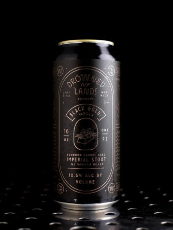 The Drowned Lands  Black Gold Vanilla  Imperial Stout Vanille BA Bourbon  10,5% - Quaff Webshop